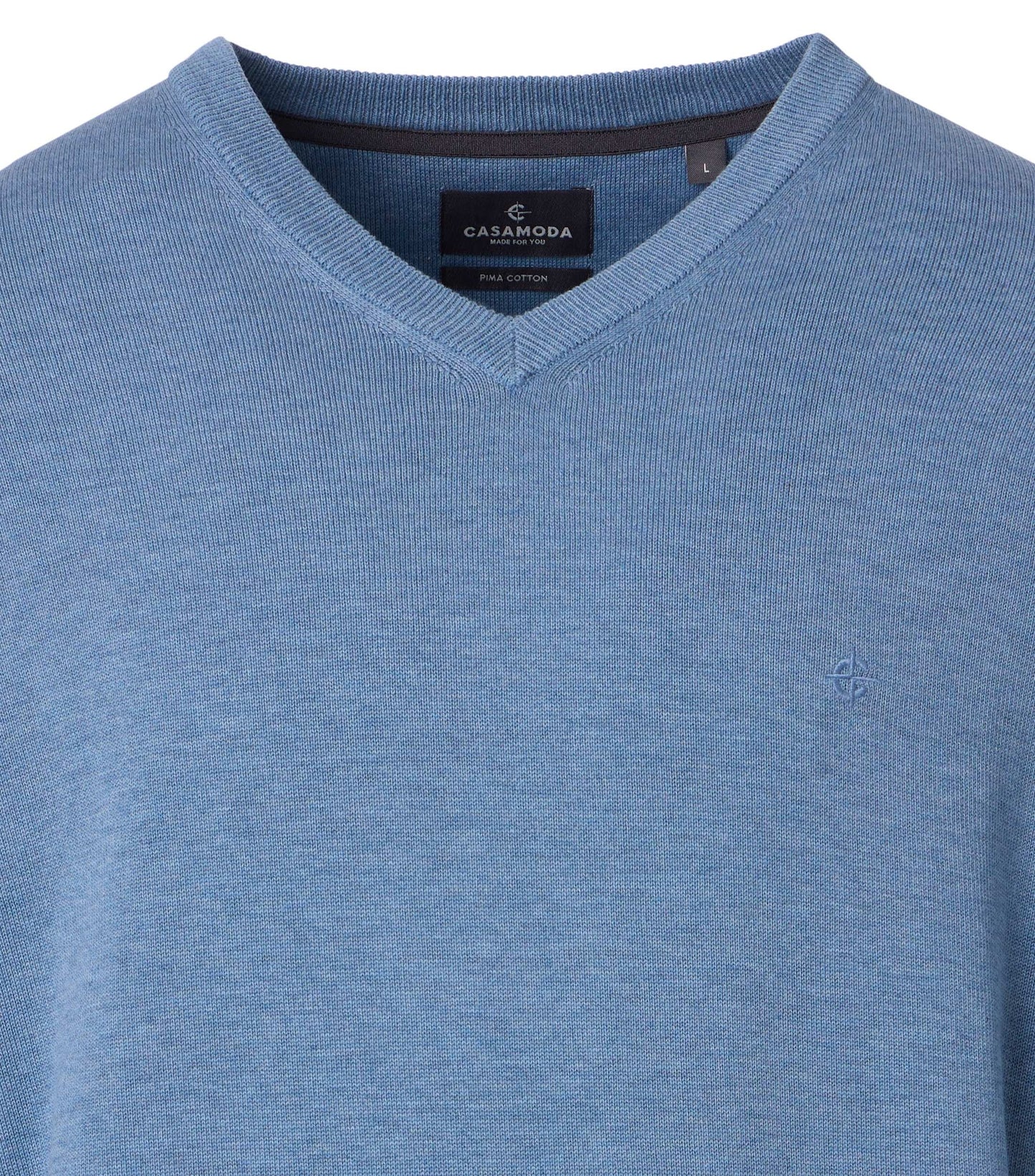 Pullover V-Neck NOS blau Bild 4