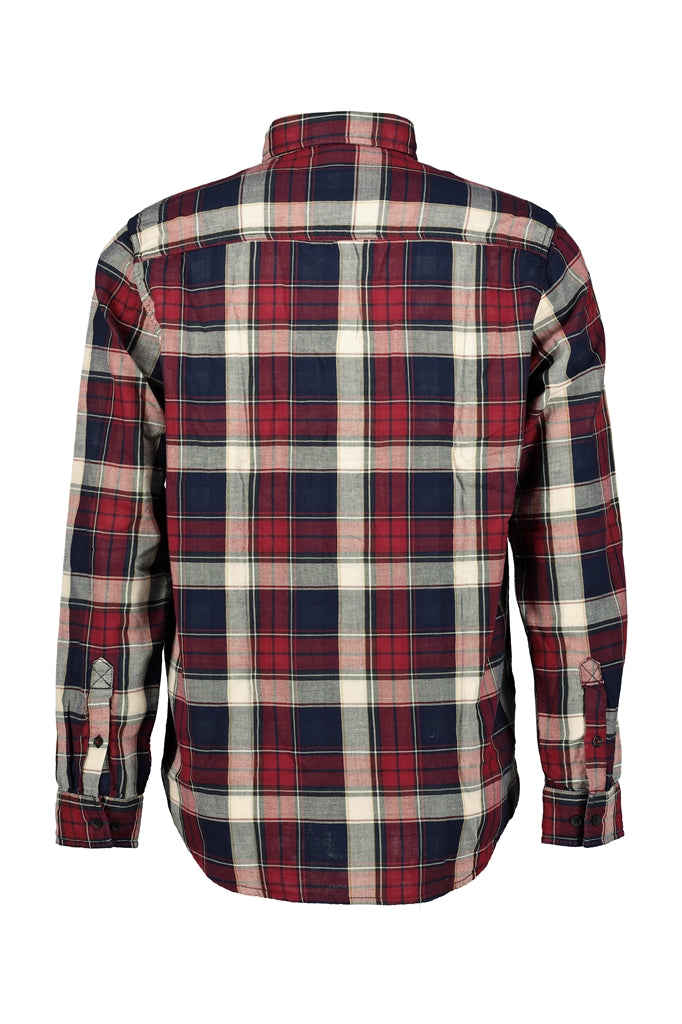 Denim Shirt Doubleface red check Bild 2