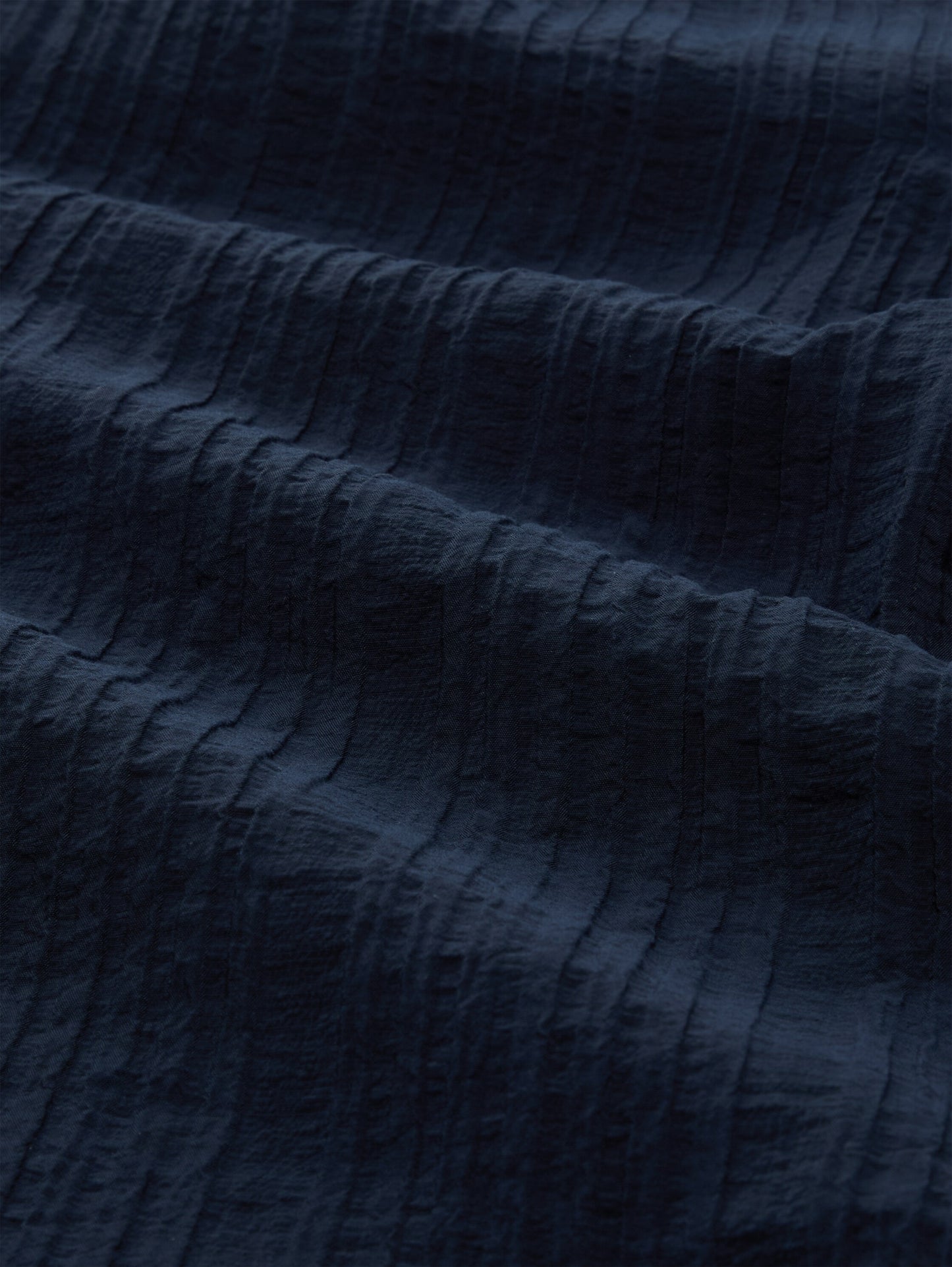 blouse crinkled with frill col sky captain bl Bild 2