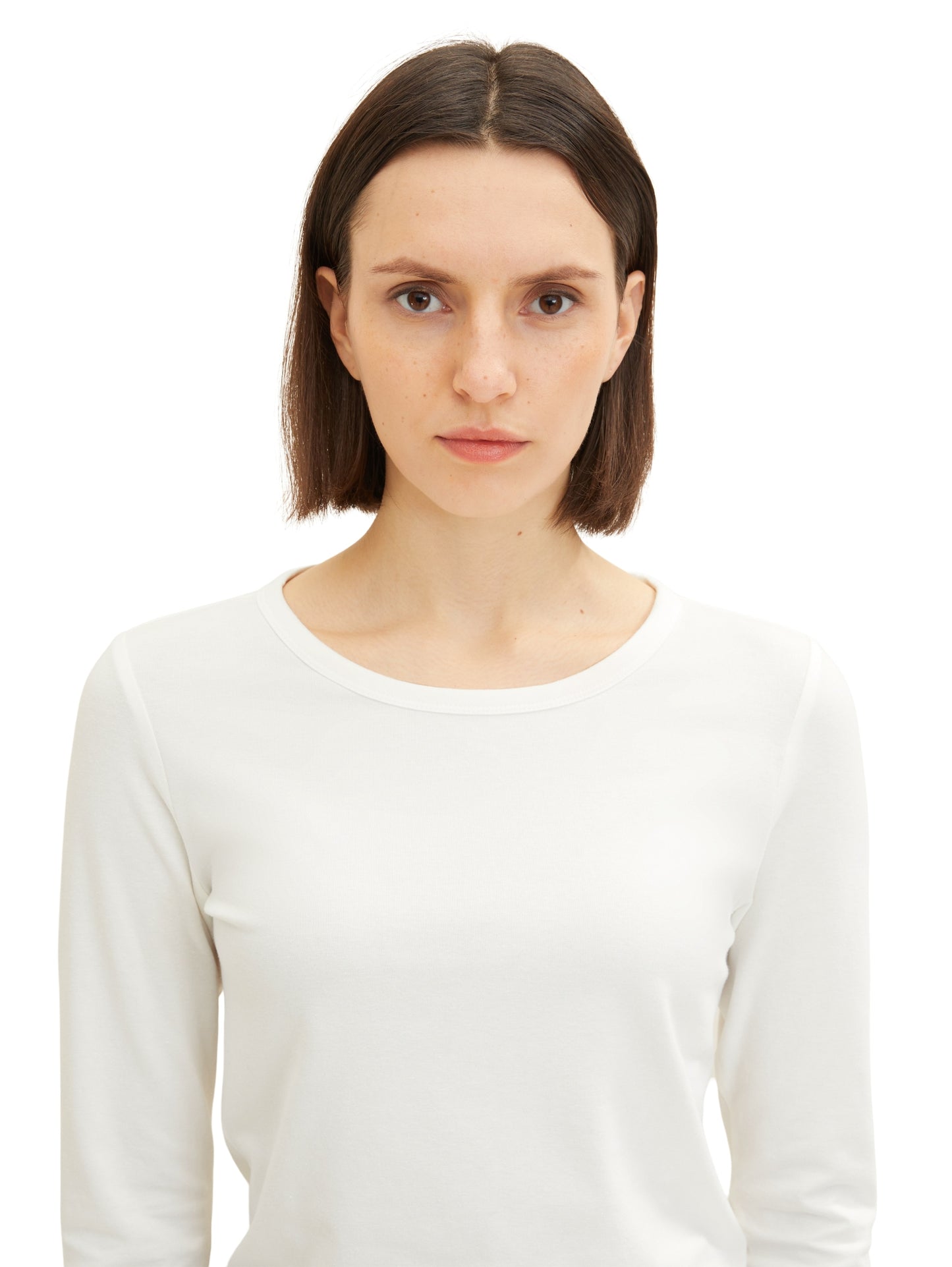 T-shirt longsleeve crew neck Whisper White Bild 7