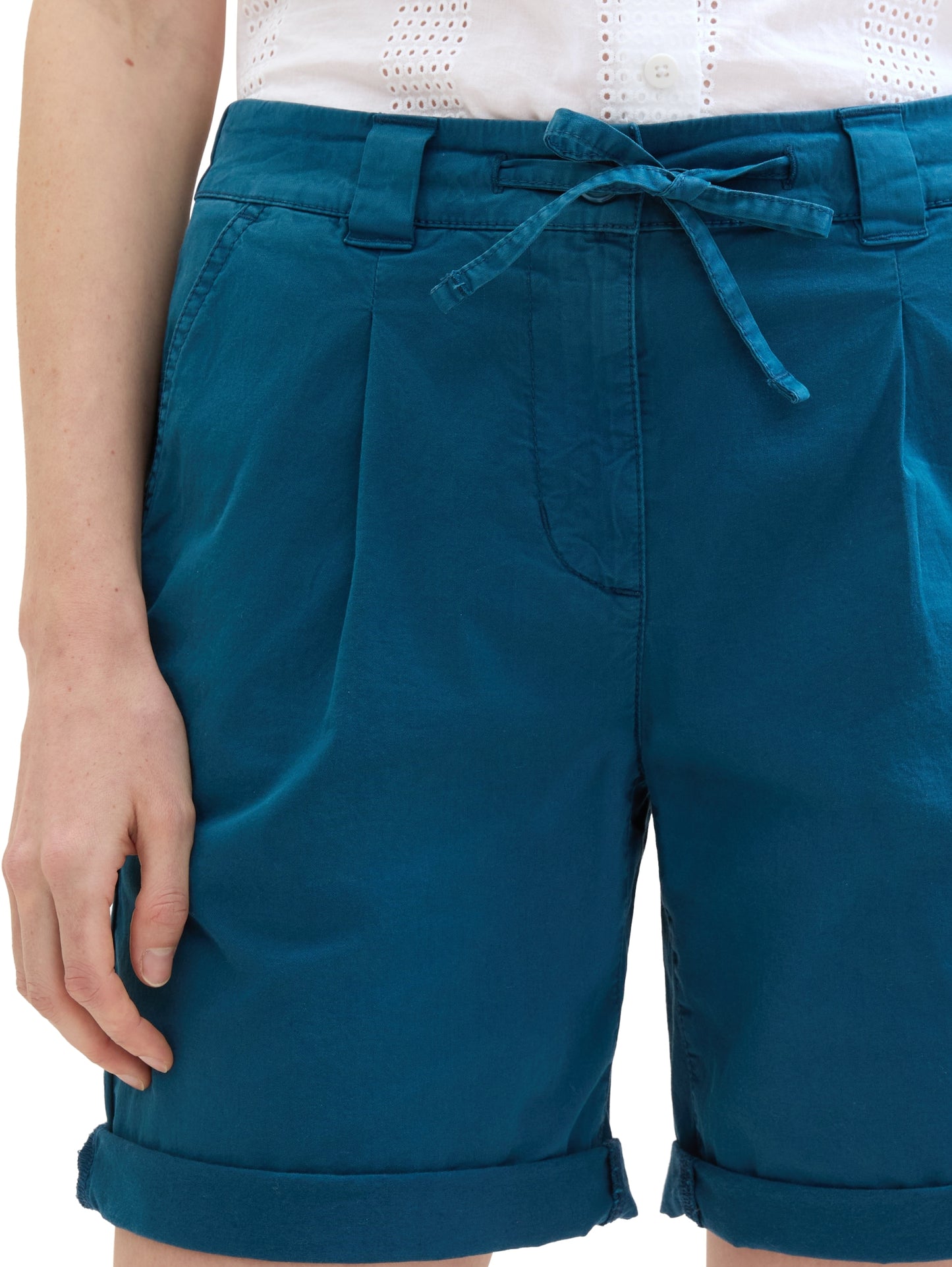 Tom Tailor Chino Bermuda Moss Blue Bild 8