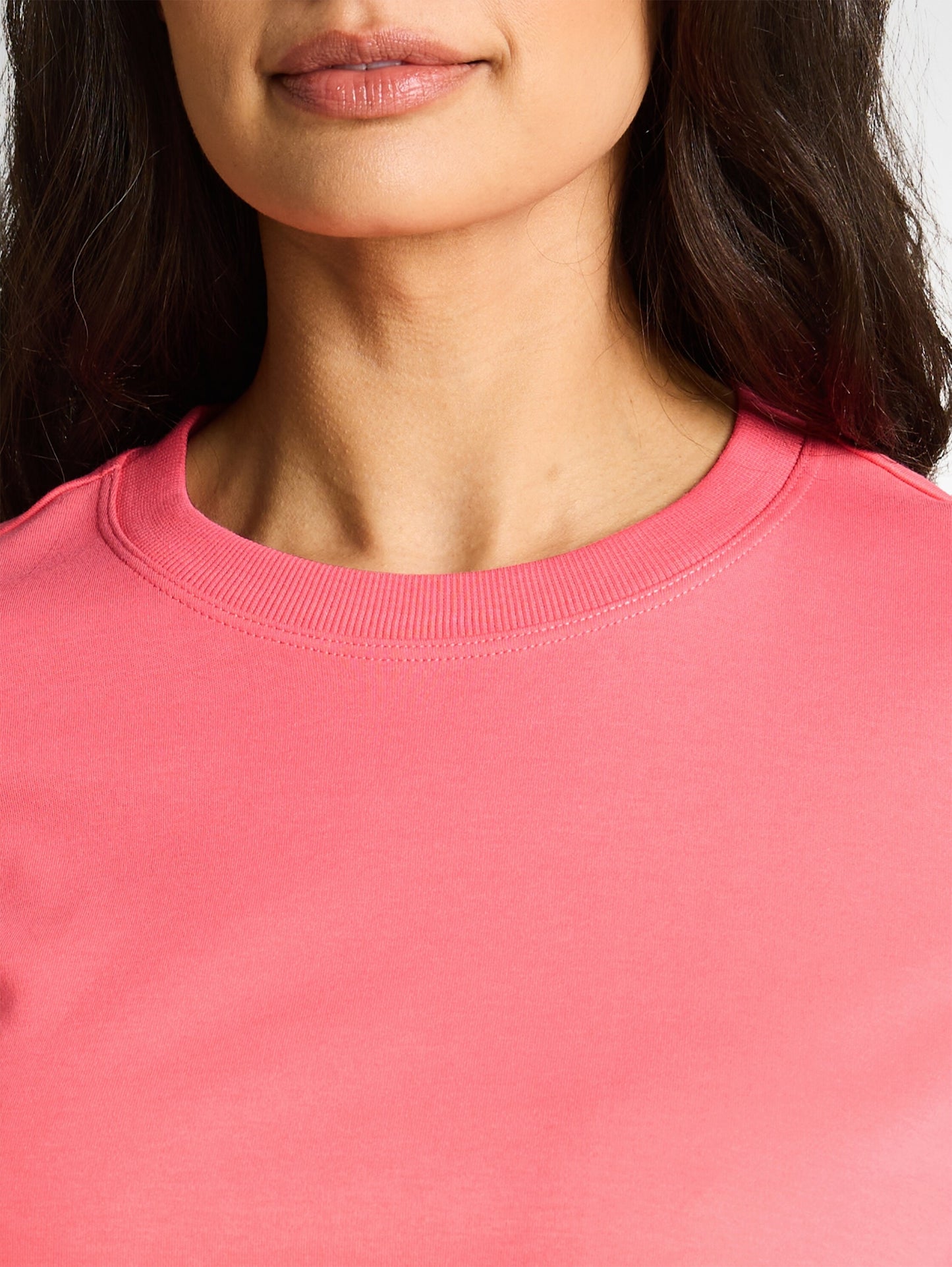 T-shirt crew neck basic inter soft coral pin Bild 6