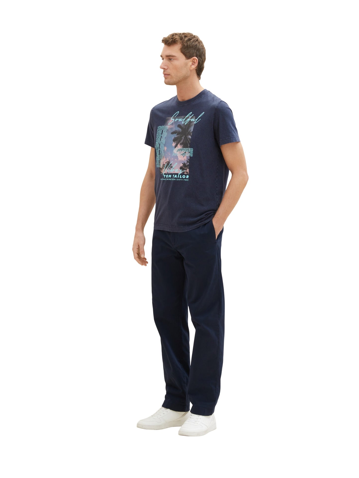 washed photoprint t-shirt sky captain bl Bild 7