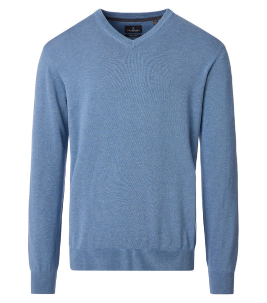 Pullover V-Neck NOS blau Bild 1
