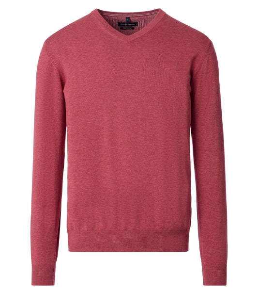Pullover V-Neck NOS rot Bild 1