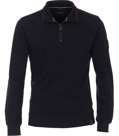 SNOS Sweatshirt mit Zip blau Bild 1