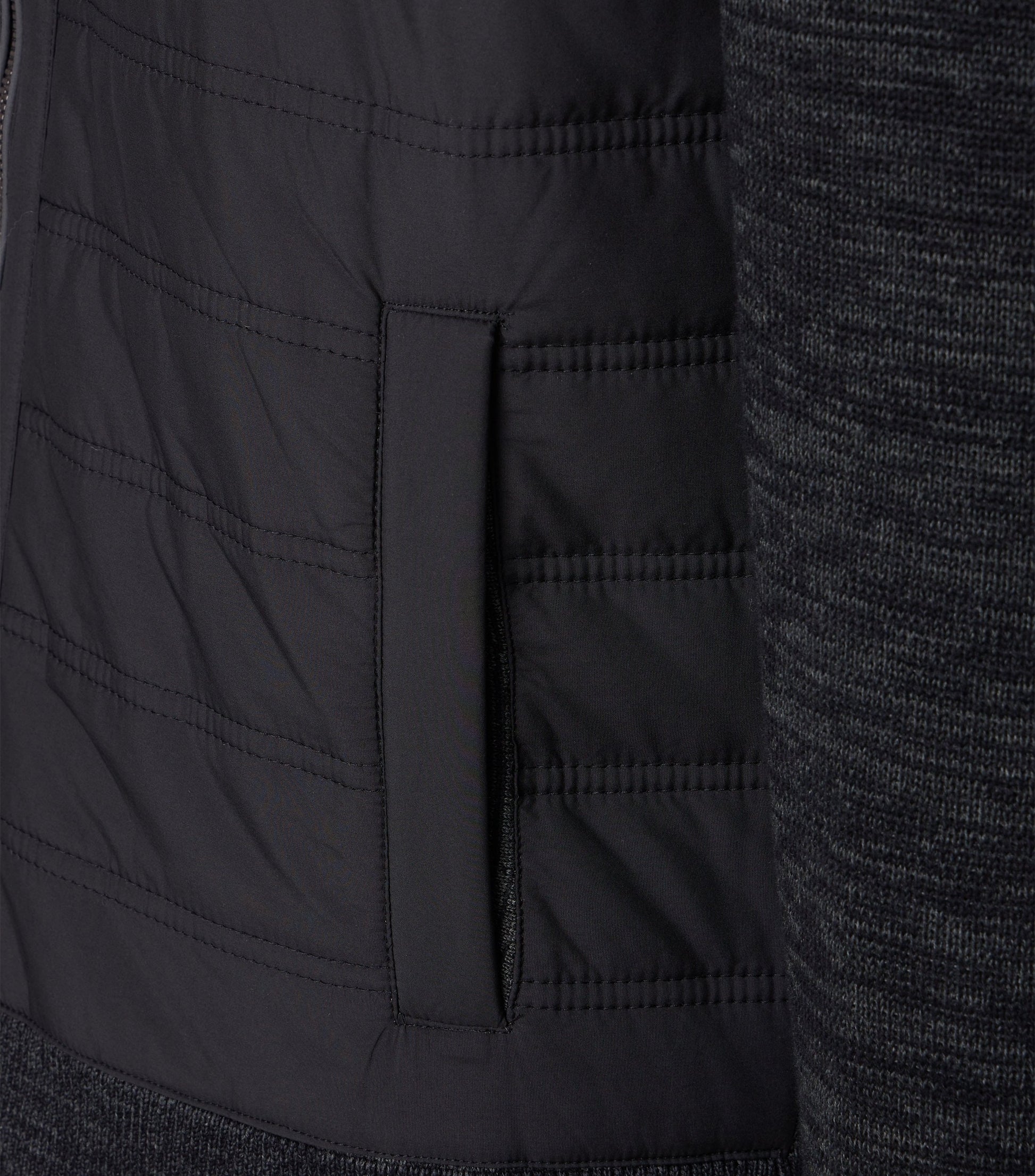 Strickjacke Hybrid schwarz Bild 2