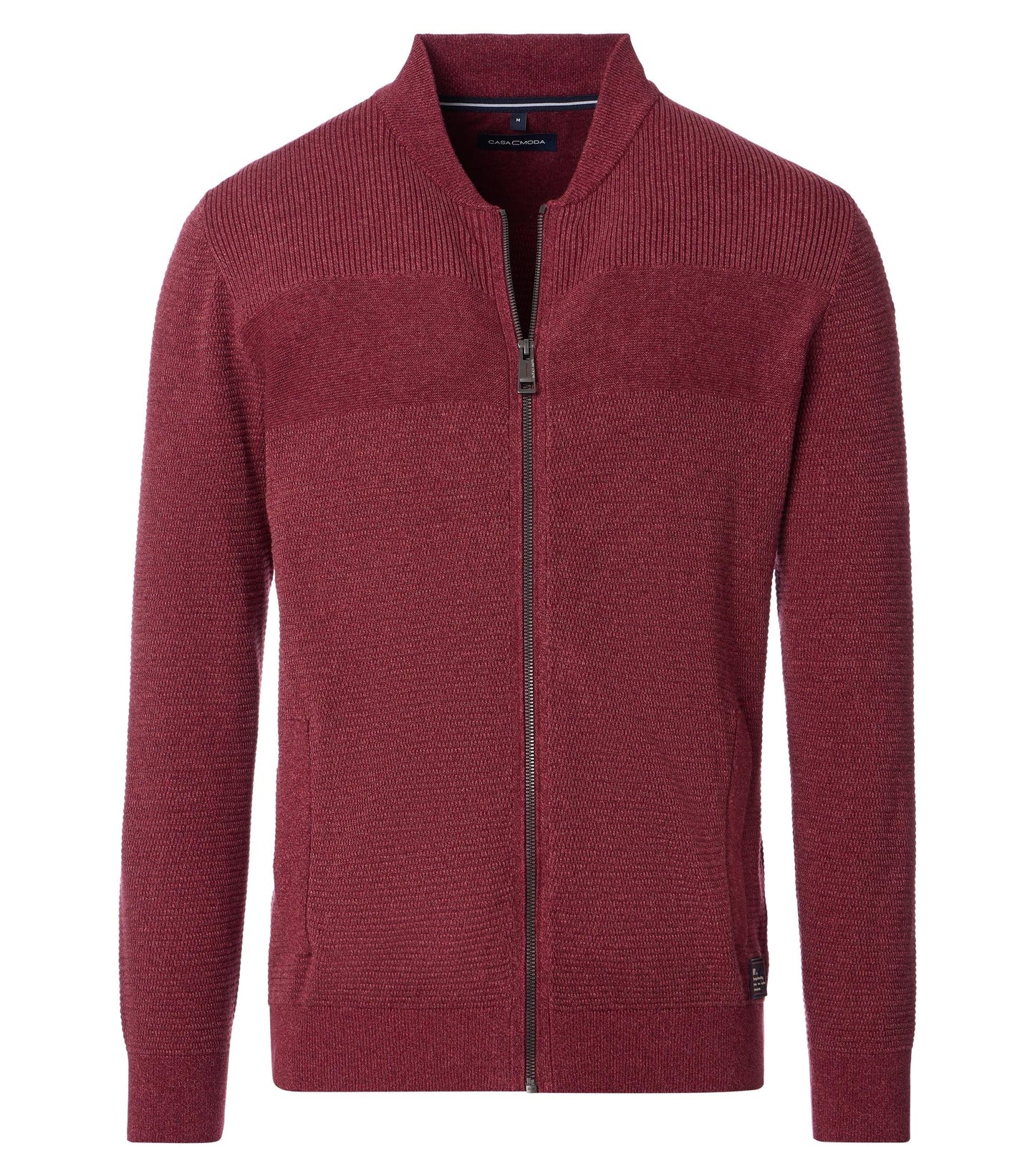Strickjacke, RV,Collegekr. rot Bild 1