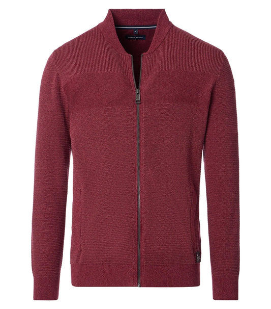 Strickjacke, RV,Collegekr. rot Bild 1
