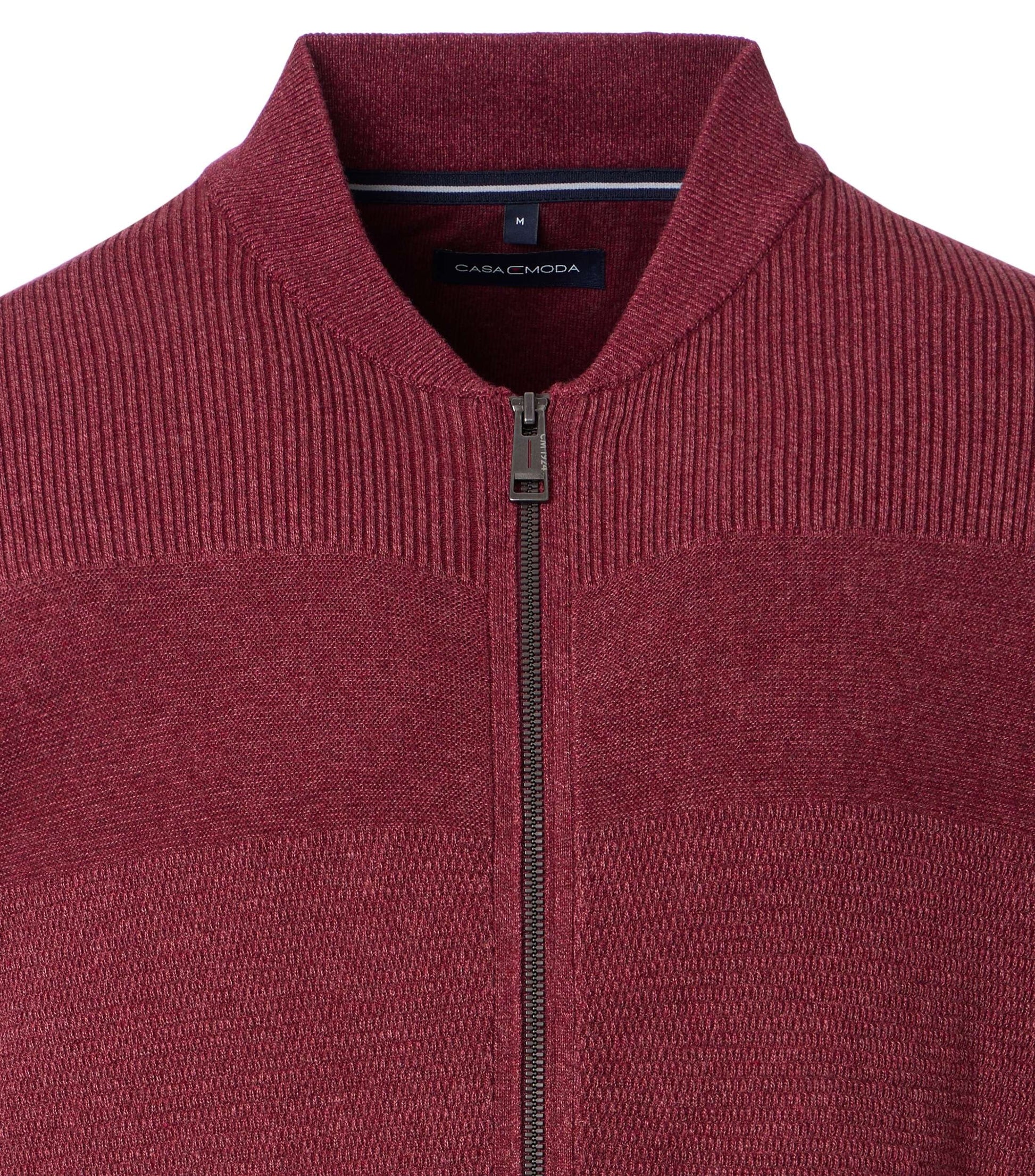 Strickjacke, RV,Collegekr. rot Bild 2