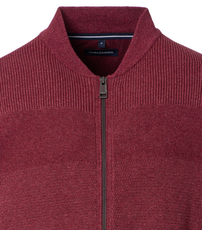 Strickjacke, RV,Collegekr. rot Bild 2