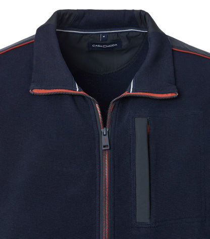 Sweatjacke blau Bild 3