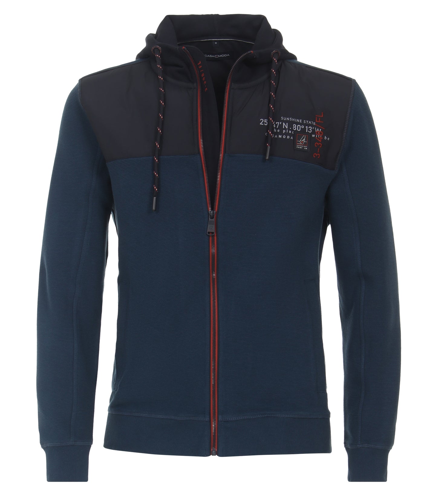Sweatjacke,Hoody aqua bis pet Bild 1