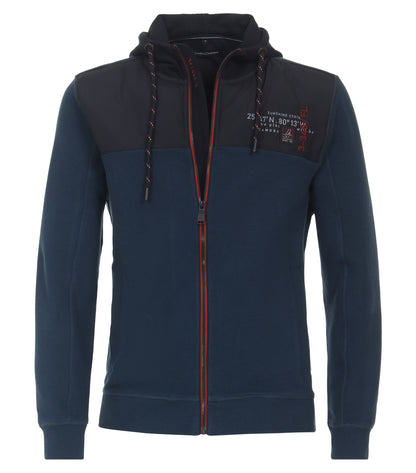 Sweatjacke,Hoody aqua bis pet Bild 1