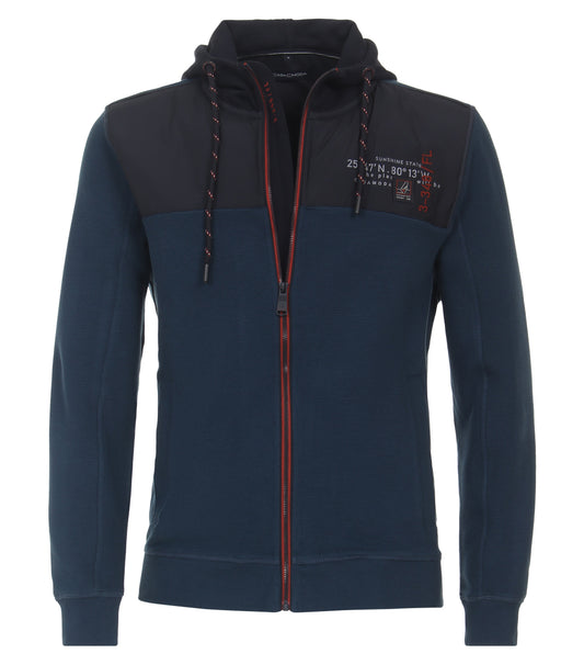 Sweatjacke,Hoody aqua bis pet Bild 1