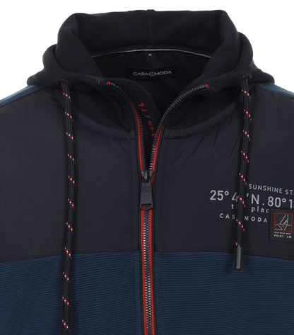 Sweatjacke,Hoody aqua bis pet Bild 4