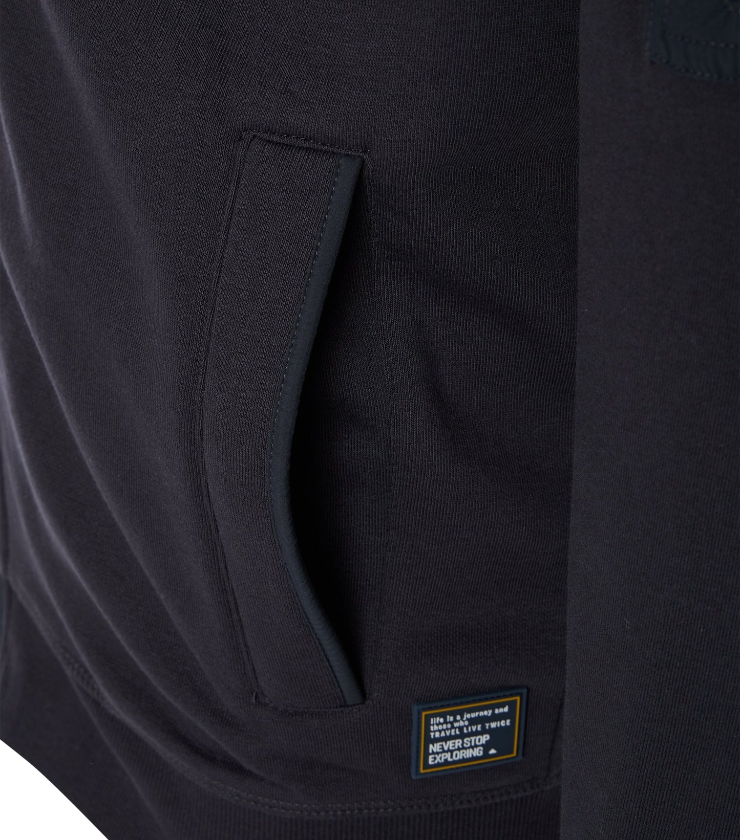 Sweatjacke mit Kapuze blau Bild 5