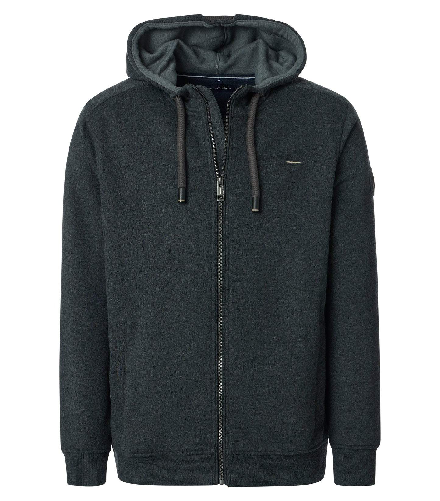 Sweatjacke mit Kapuze anthrazit Bild 1