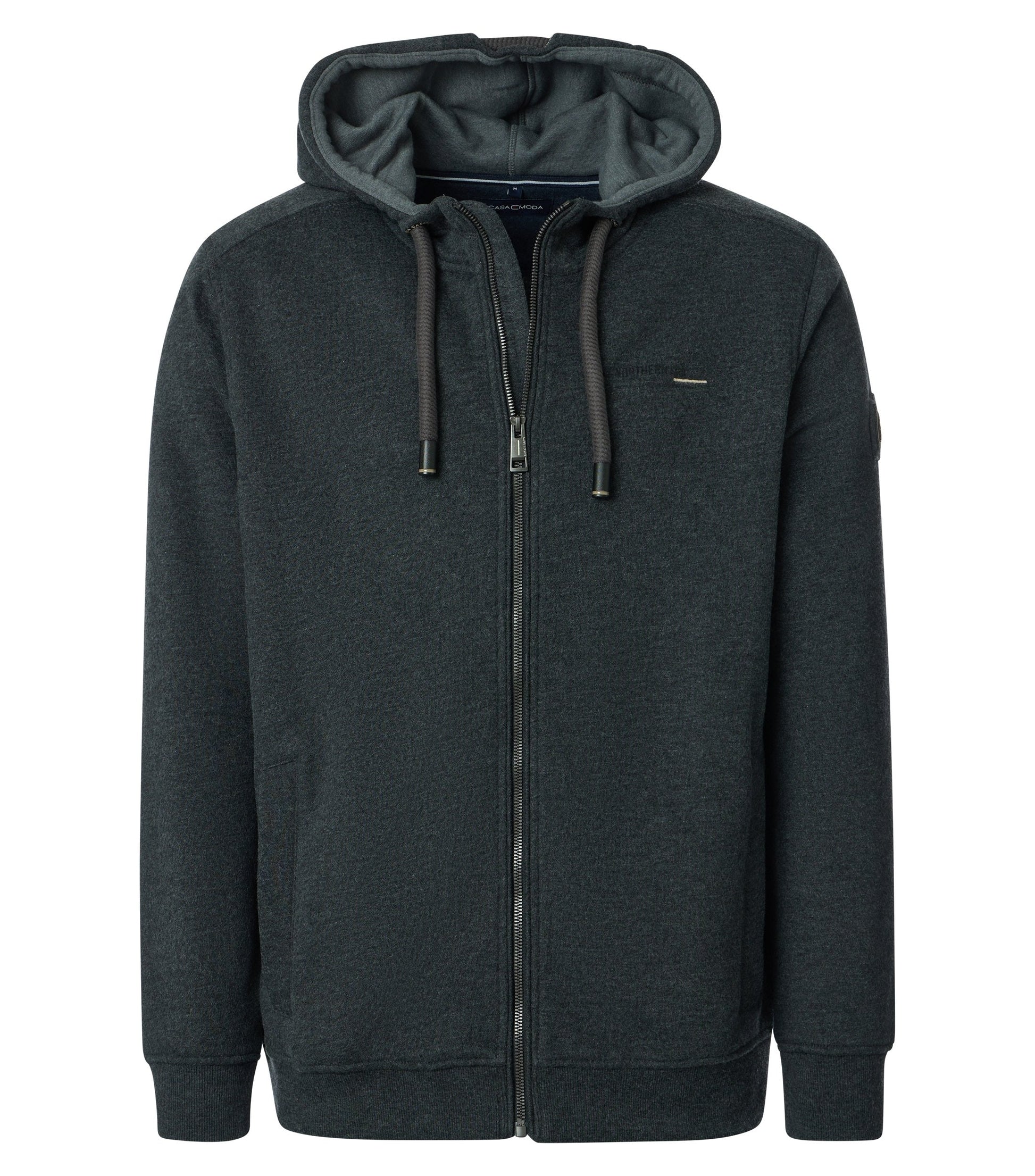 Sweatjacke mit Kapuze anthrazit Bild 1