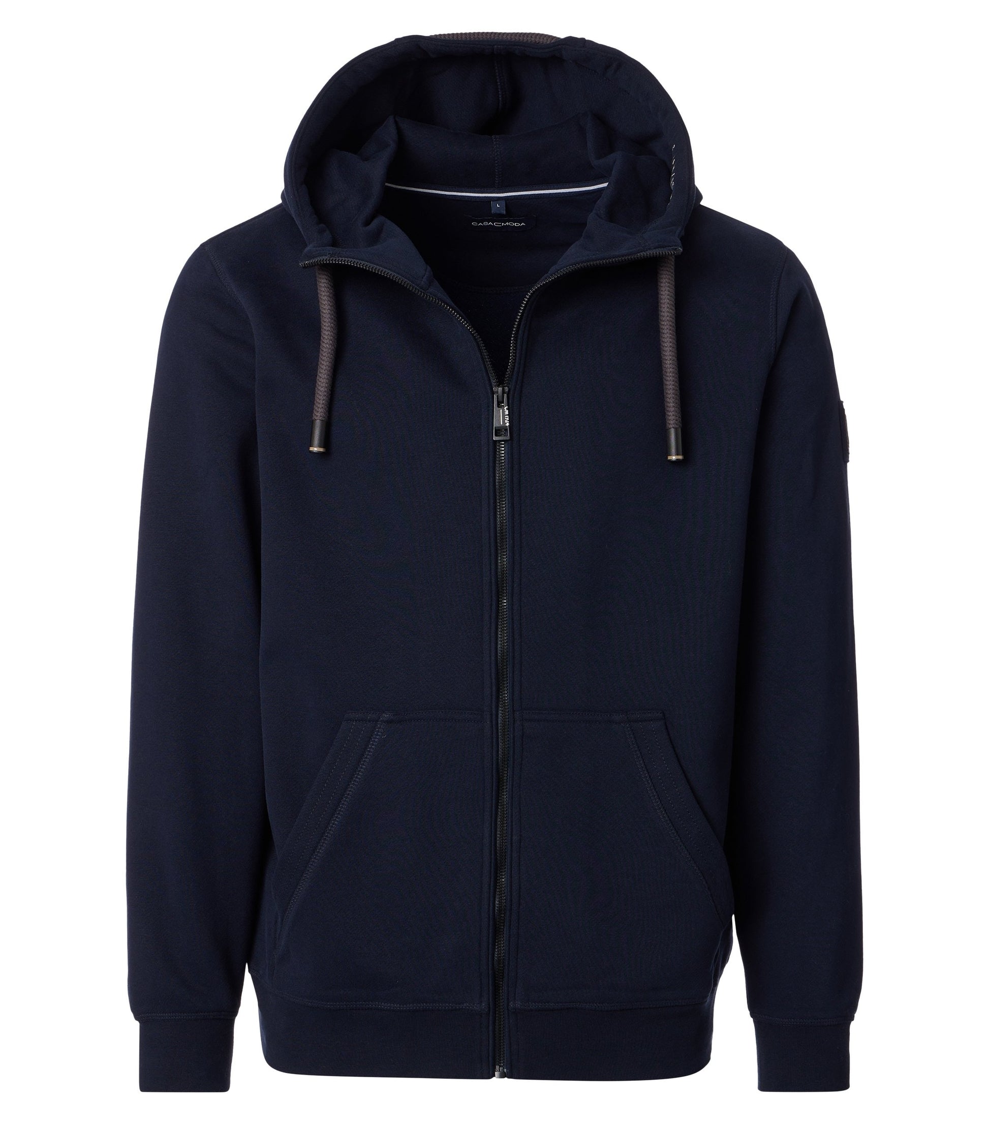 Sweatjacke mit Kapuze blau Bild 1