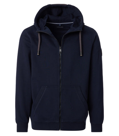 Sweatjacke mit Kapuze blau Bild 1