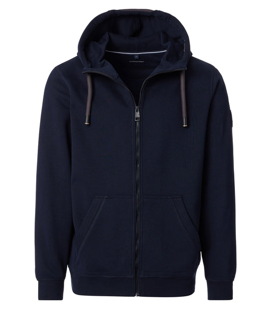 Sweatjacke mit Kapuze blau Bild 1