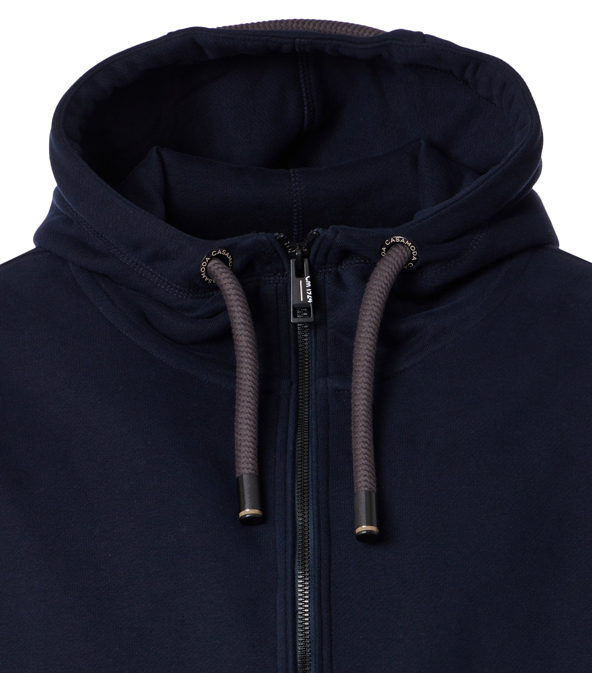 Sweatjacke mit Kapuze blau Bild 3