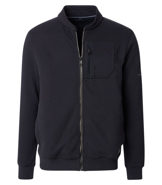 Sweatjacke,RV,Collegekr. blau Bild 1