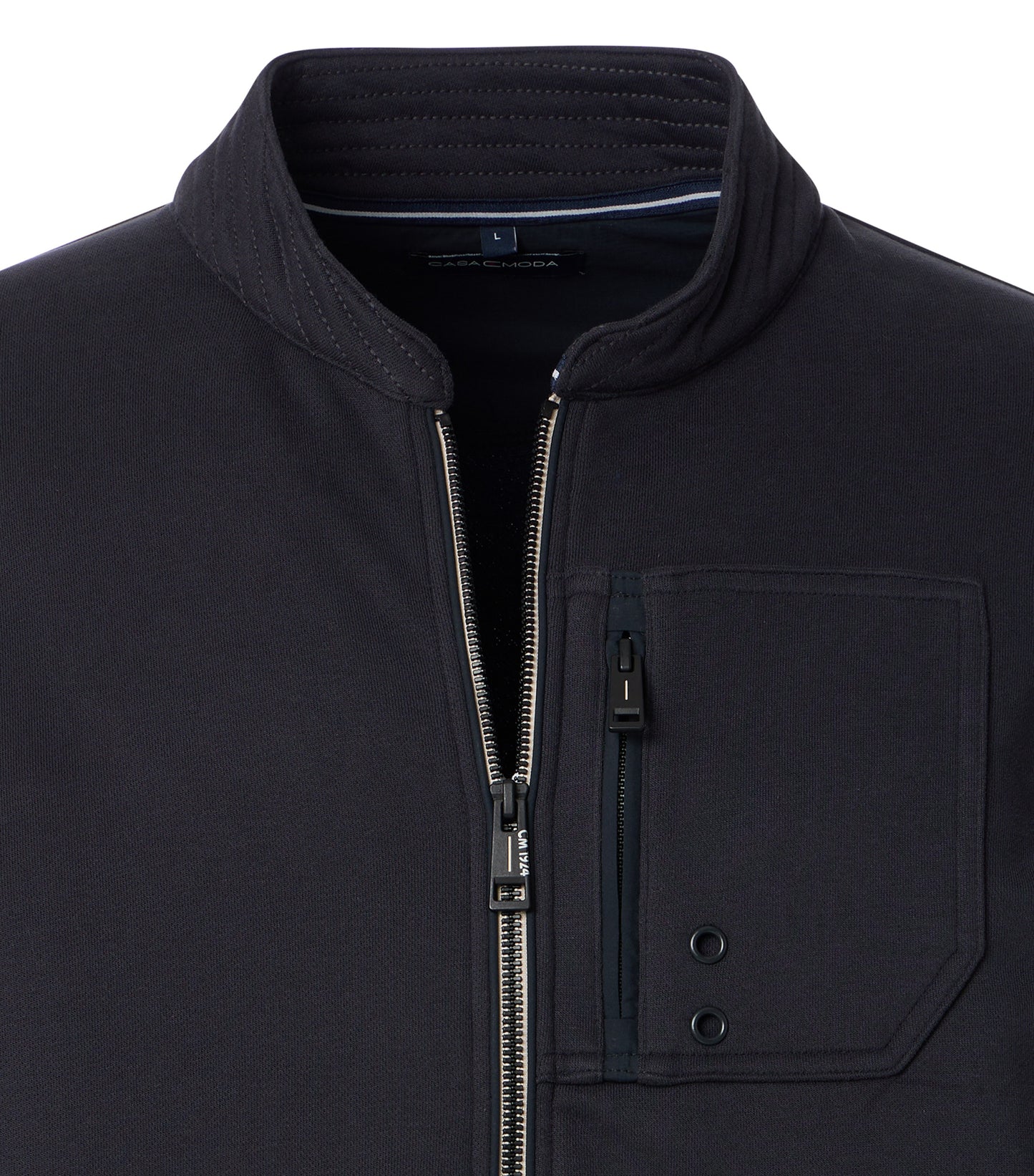 Sweatjacke,RV,Collegekr. blau Bild 3