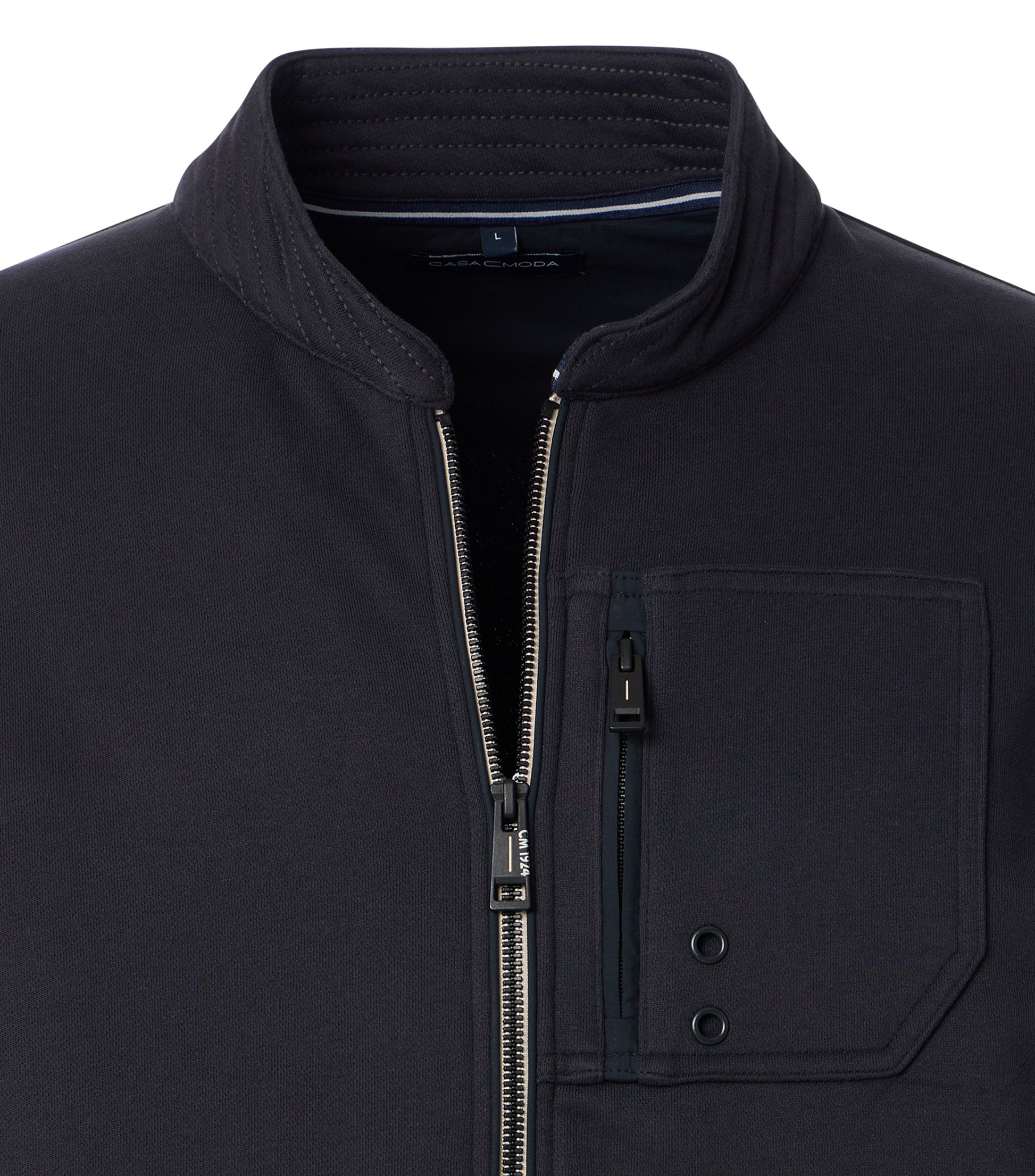 Sweatjacke,RV,Collegekr. blau Bild 3