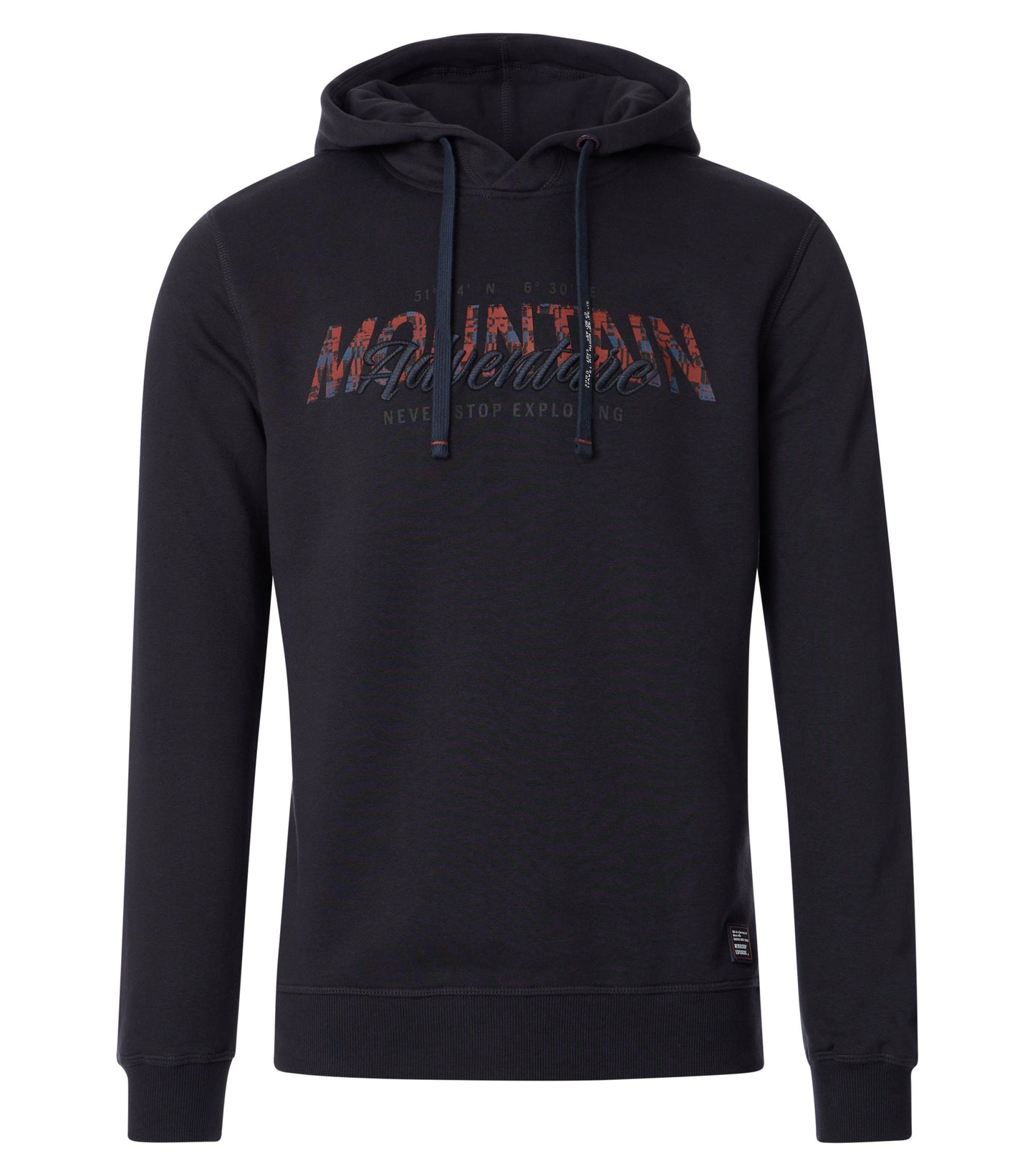 Sweatshirt mit Kapuze blau Bild 1