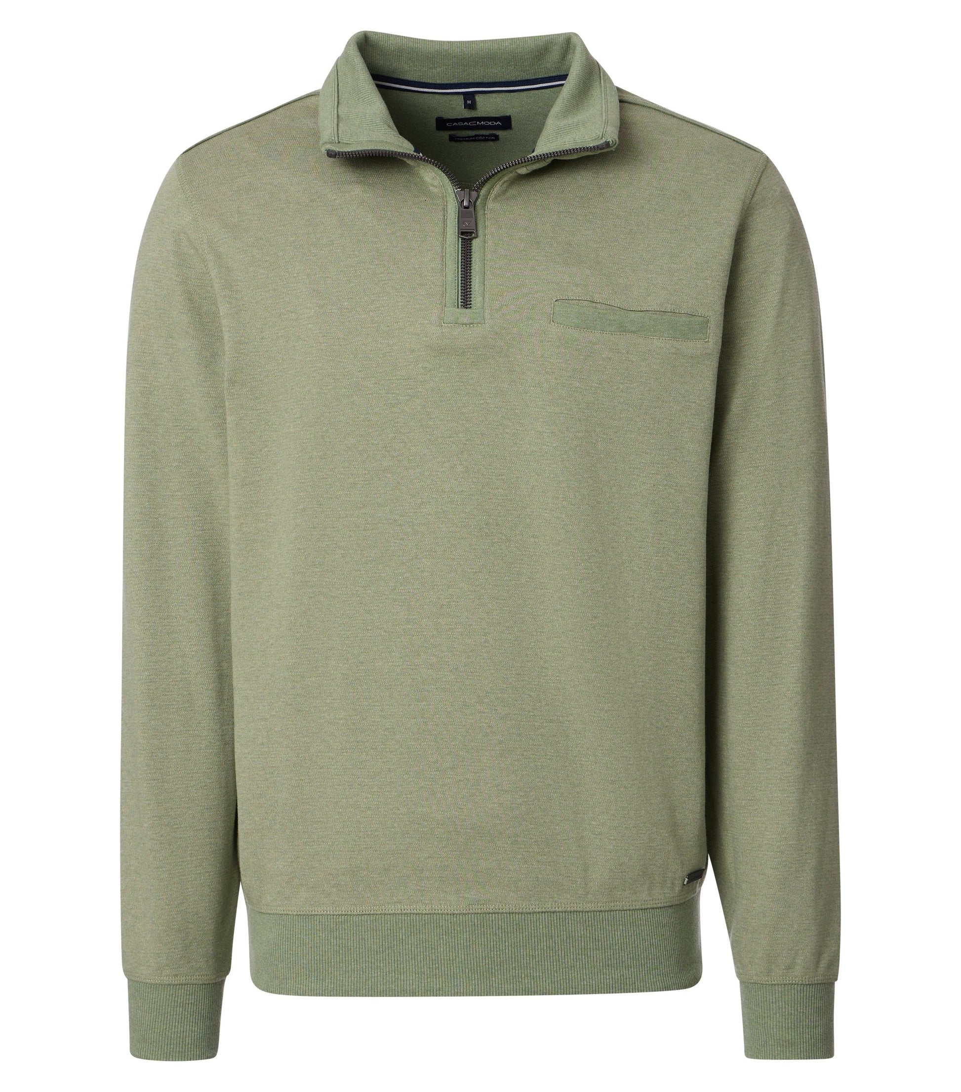 Sweatshirt mit Zip SNOS tUErkis Bild 1