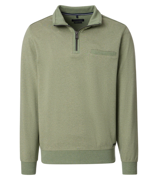 Sweatshirt mit Zip SNOS tUErkis Bild 1