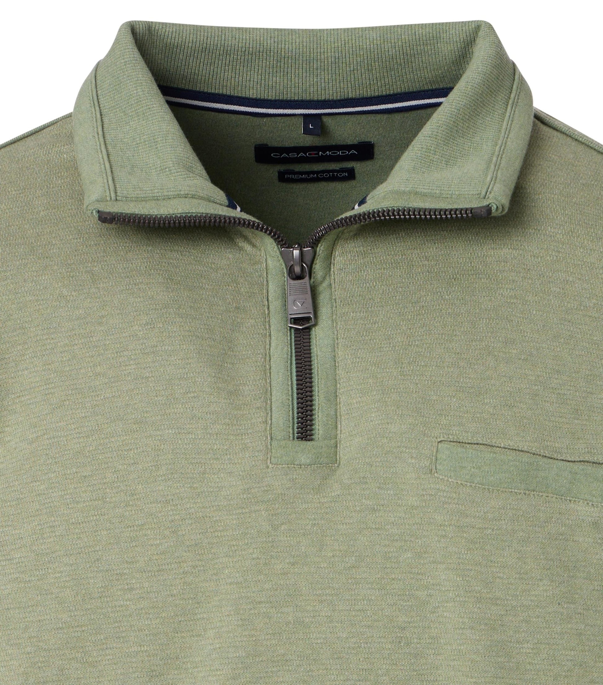 Sweatshirt mit Zip SNOS tUErkis Bild 2