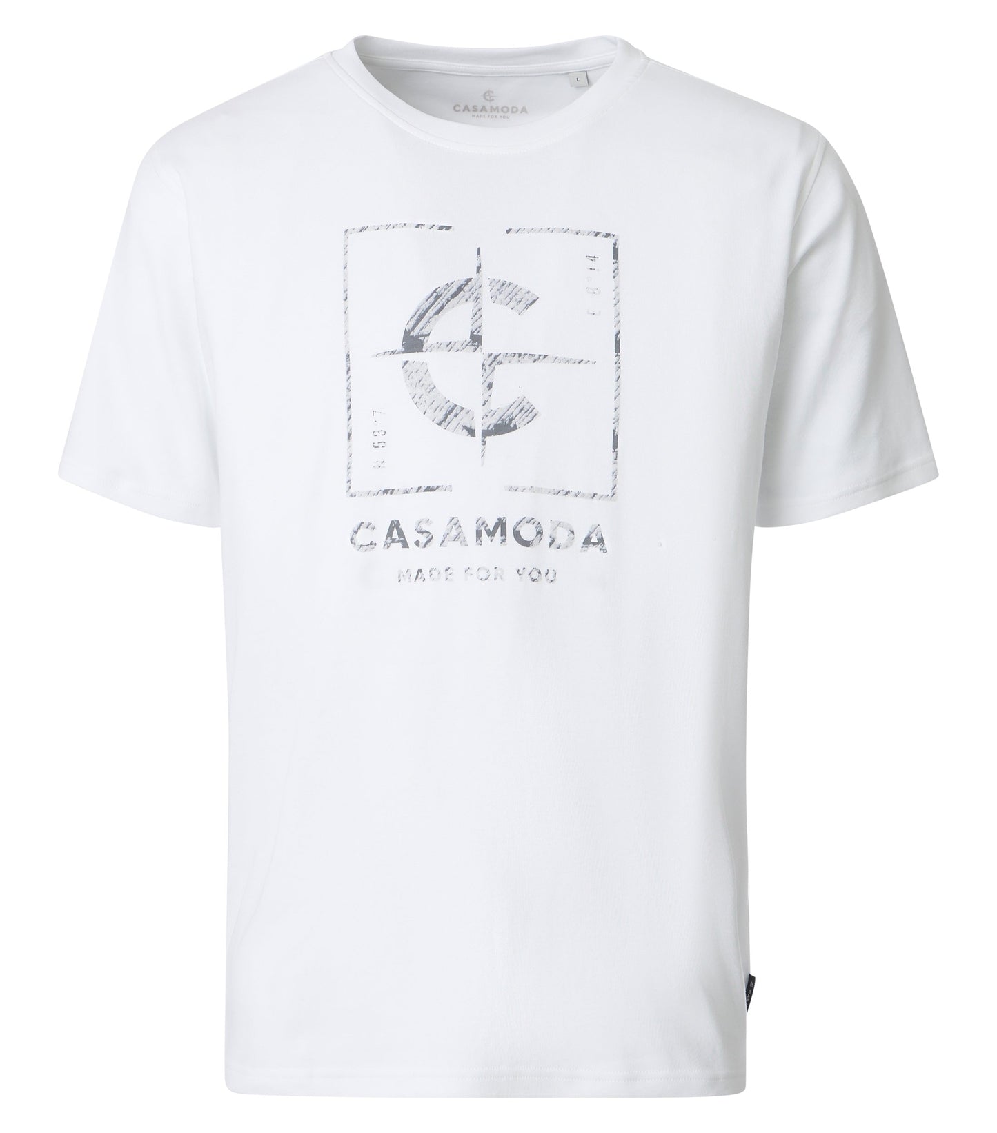 T-Shirt,O-Neck weiss Bild 1