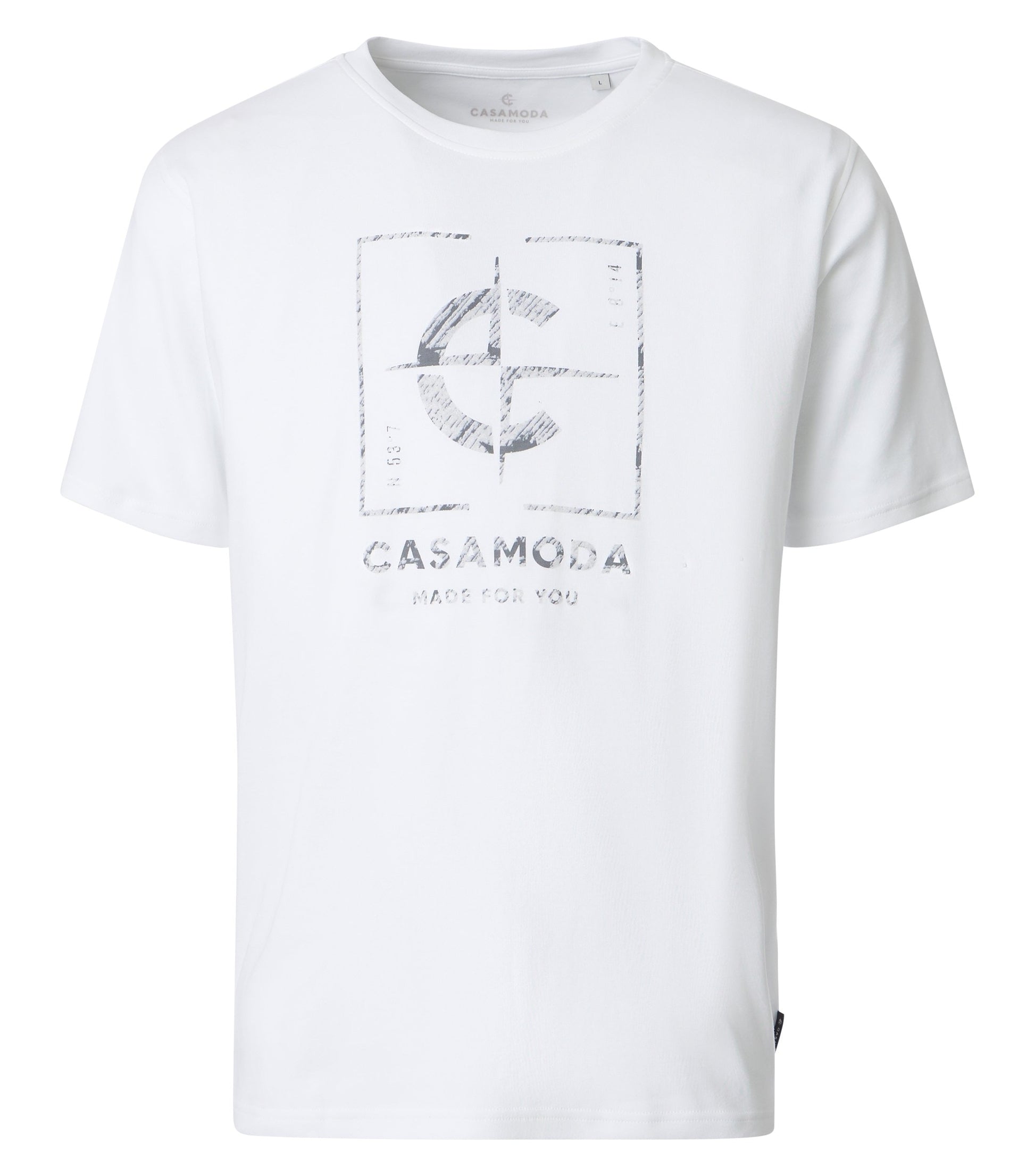 T-Shirt,O-Neck weiss Bild 1