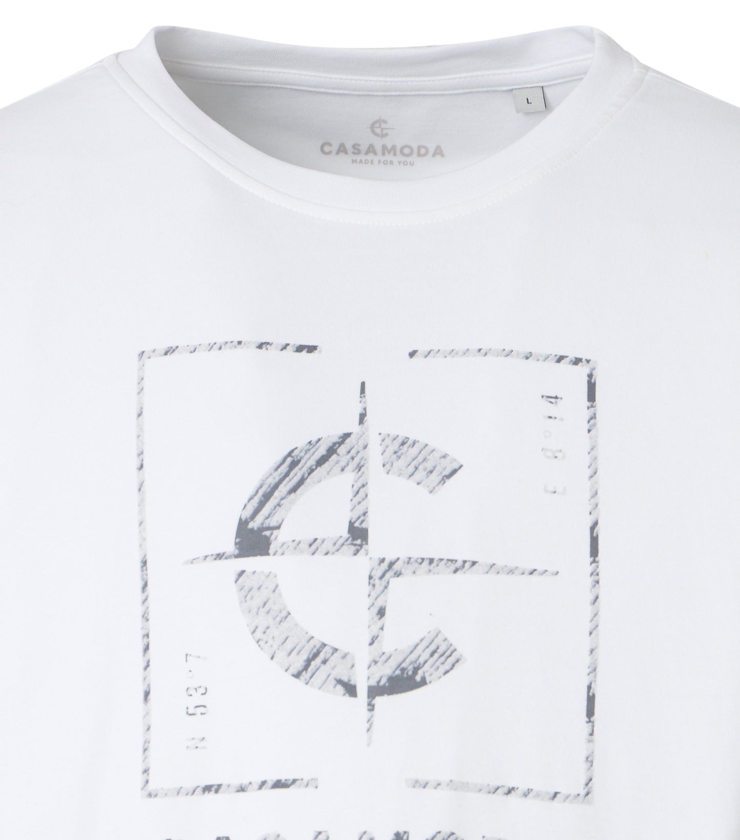 T-Shirt,O-Neck weiss Bild 3