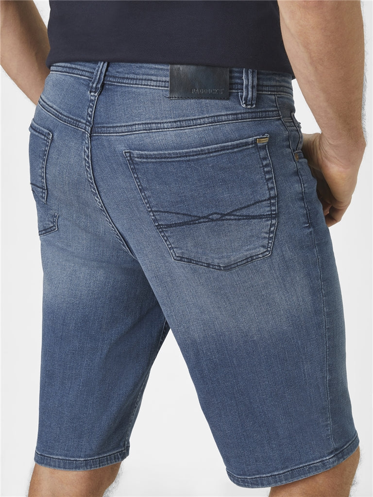 PIPE Bermuda LIGHT DENIM blue black used Bild 2