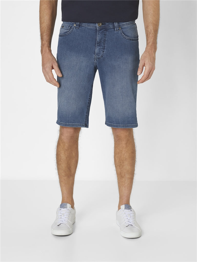 PIPE Bermuda LIGHT DENIM blue black used Bild 4