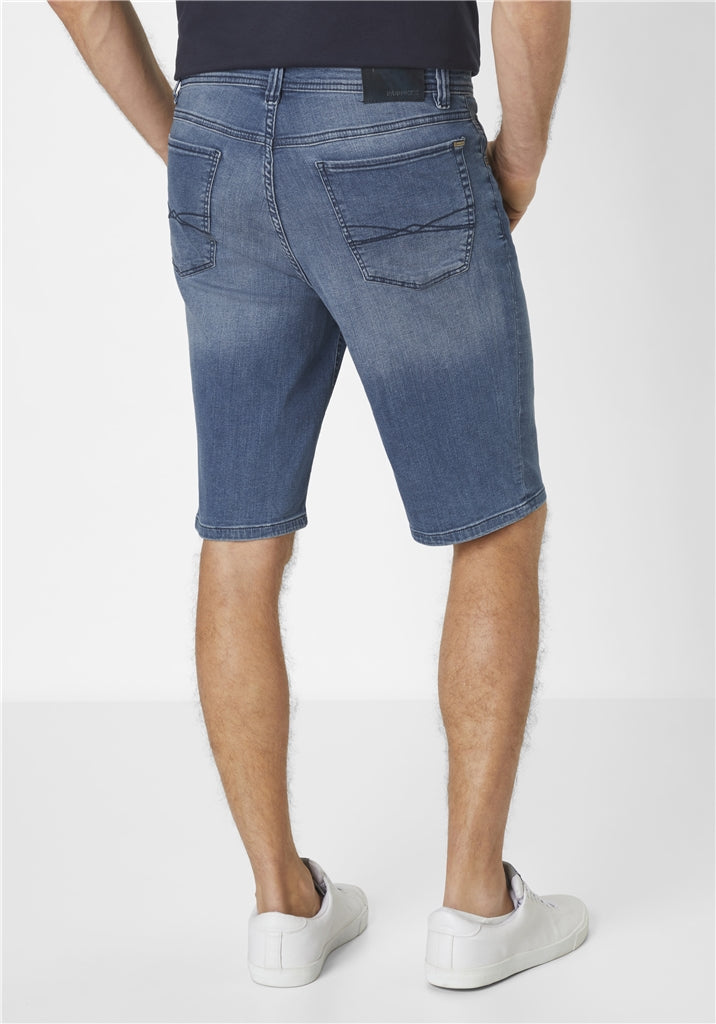 PIPE Bermuda LIGHT DENIM blue black used Bild 5