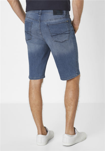 PIPE Bermuda LIGHT DENIM blue black used Bild 5