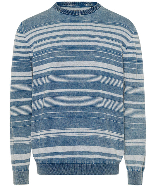 Knit Crewneck Indigo washed Bild 1