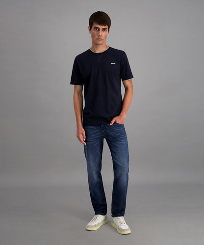 T-Shirt 1/2 Crew Neck Night Sky Bild 3