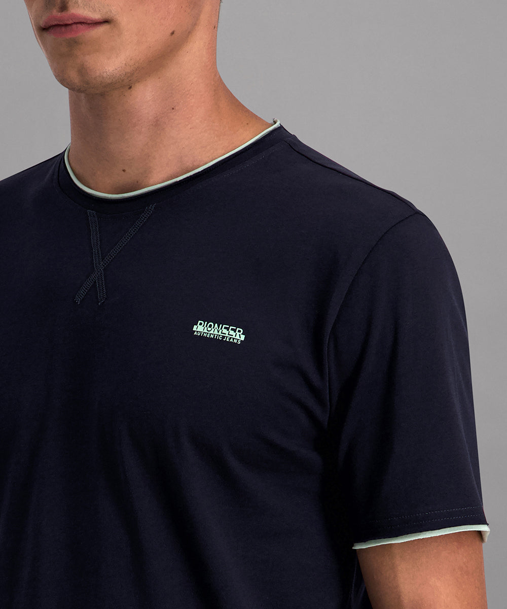 T-Shirt 1/2 Crew Neck Night Sky Bild 4