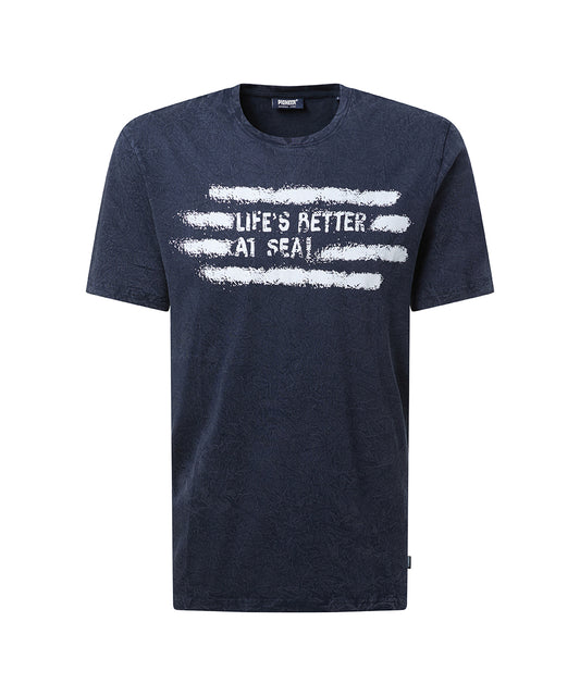 T-Shirt 1/2 Crew Neck Night Sky Bild 1