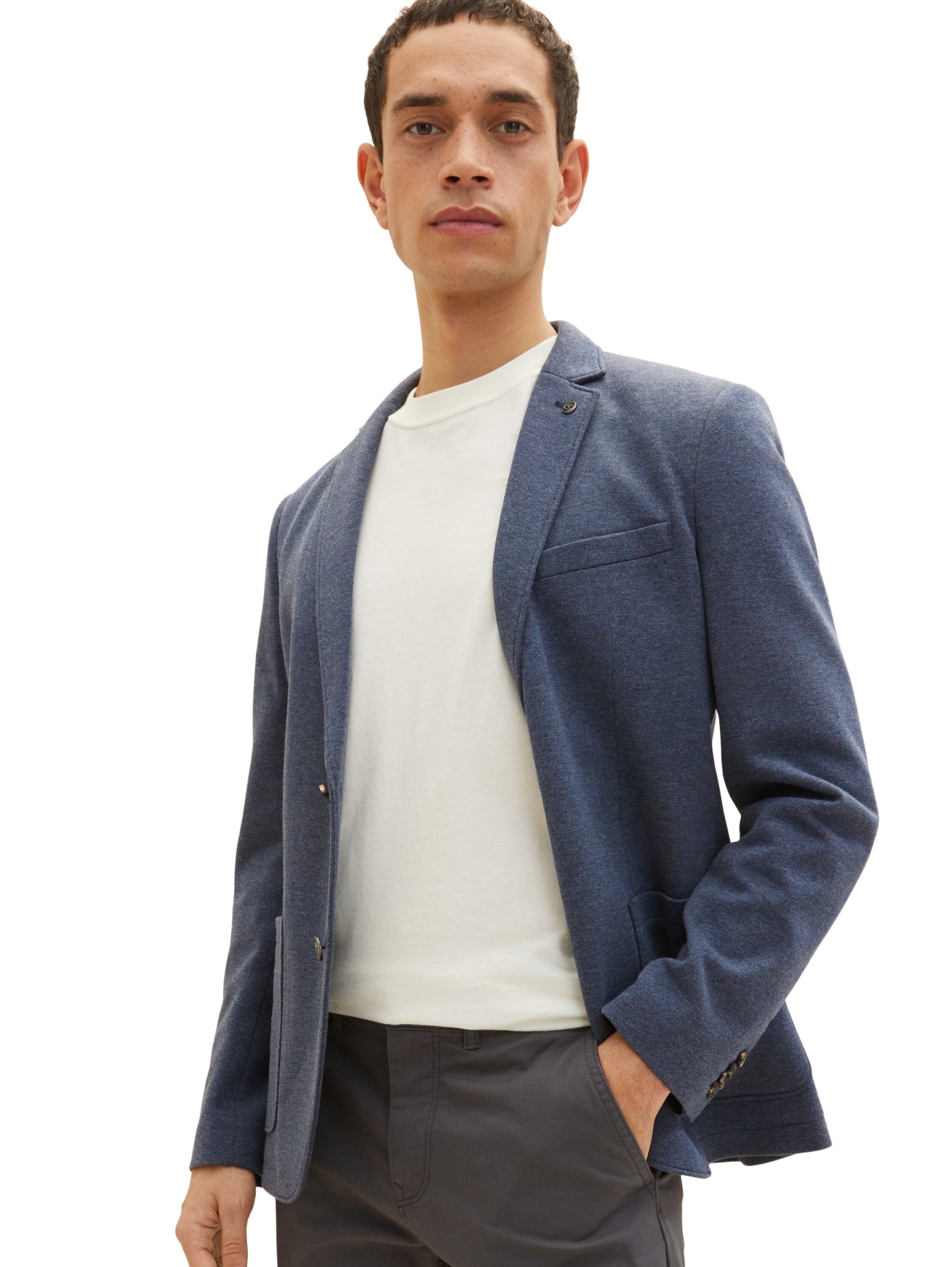 casual pique blazer blue pique mel Bild 3