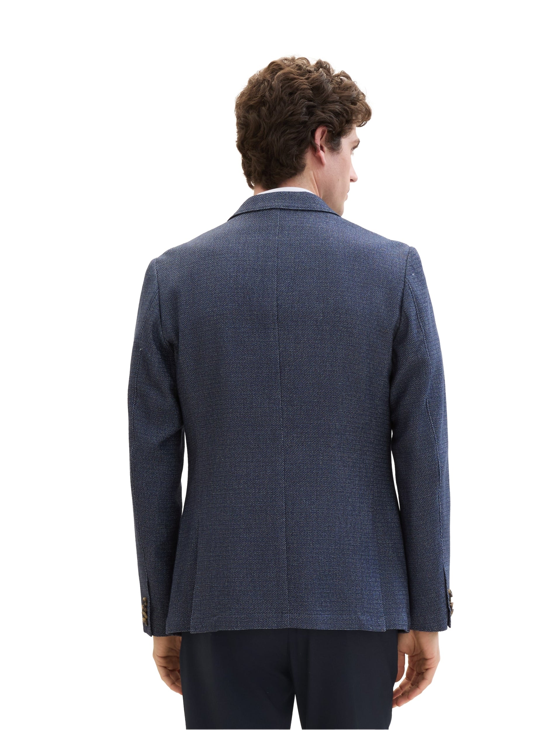 casual woven blazer blue melange s Bild 5