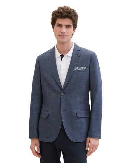 casual woven blazer blue melange s Bild 6