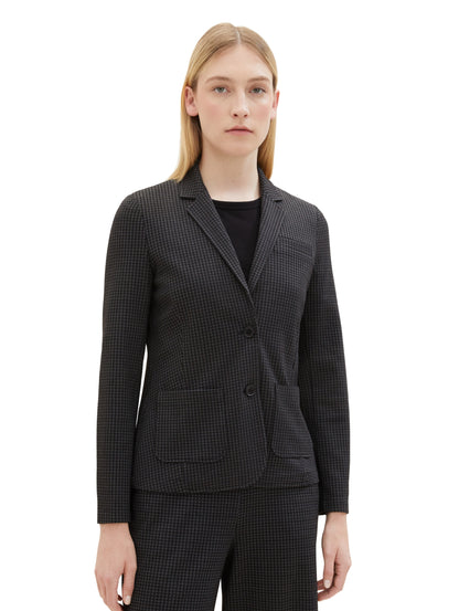 checked blazer grey black tin Bild 2