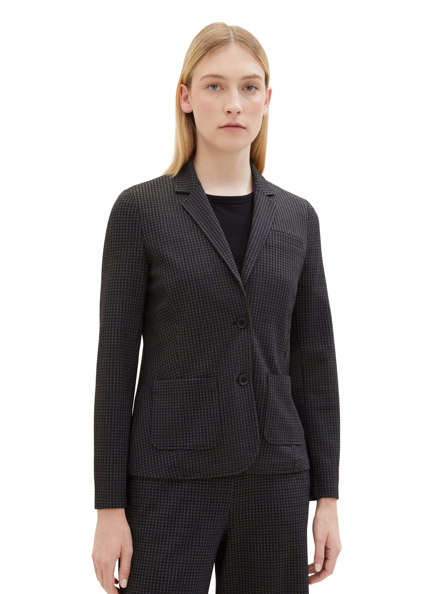checked blazer grey black tin Bild 7